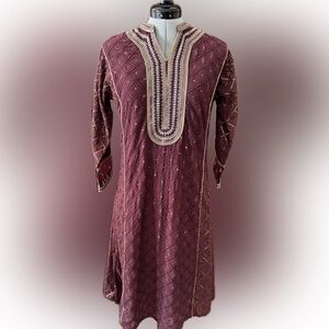 NWT Lakshita Maroon Embroidered Kurta